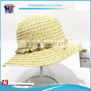 Wholesale Fashion Fedora Hat Paper Braid Straw Hat thumbnail-1