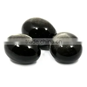 High Quanlity Black Obsidian Stone Beads for Jewelry Making thumbnail-1