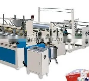 1092mm Tissue Paper Rewinding Machine (Embossing & Perforating)/toilet Paper Rewinder Machine/ Bobbin Cutter thumbnail-3