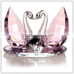 Kissing Wedding Favor Crystal Swan For Wedding Souvenir Gifts thumbnail-1