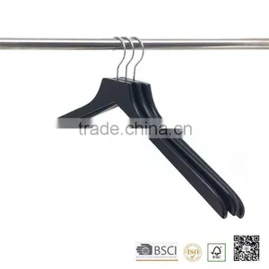 High Quality Black Wood Shirt Hanger, Shirt Hanger, Wood Shirt Hanger, Flat Shirt Wooden Hanger thumbnail-4
