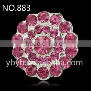Round Shape Prong Setting Colorful Rhinestone of Garment Accessory for Children Frocks Designs-883 thumbnail-1