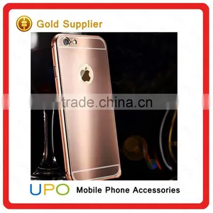 [UPO] New Arrival Luxury Electroplating Mirror Bright Aluminum Metal Cell Phone Case for IPhone 6 Plus thumbnail-3