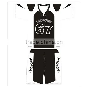 Lacrosse Uniform in Black and White thumbnail-1