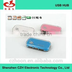 Colorful Usb Por Hub, Plastic Casing 4 Port Usb 2.0 Hub thumbnail-5