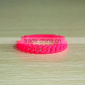 Custom Silicone Wristband With Twist Bracelet thumbnail-1