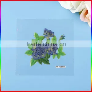 Beautiful Flowers PVC Stickers, Crystal Vinyl Stickers thumbnail-1