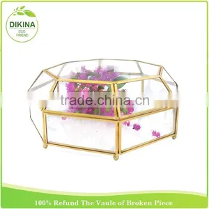 ^^^~~~ Wholesale Handblown Geometric Pot for Home& Wedding Decor ^^^~~~ Terraium Glass Plant Lacquer Vase thumbnail-1