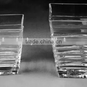 Creative Artistical Straight Clear High Quality Glass Vase for Decoration thumbnail-1