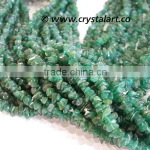 Green Aventurine Chips 36 Inches Strings thumbnail-2
