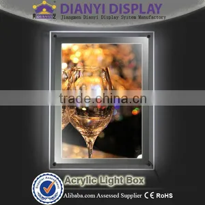 Frameless Advertising Display Light Box Led Promotion Light Sign for Hotel Lobby thumbnail-1