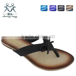 Wholesale Price Colorful Ladies Flip Flop Flat Slipper and Shoes for Women thumbnail-2