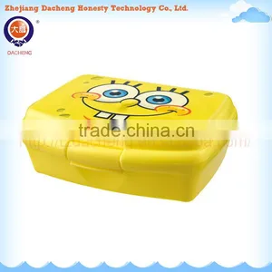 Plastic Lunch Box With Lock, High Quality Bento Lunch Box,Fashion Printing Plastic Lunch Box thumbnail-1