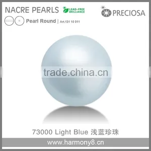 Genuine Czech Crystal Nacre Pearl Round Shape Art.13110011 thumbnail-1