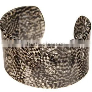 Cellulose Acetate Handmade Tortoise Shell Cuff Bracelet thumbnail-3