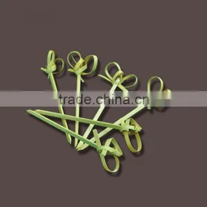 Disposable Natural Colorful Bamboo Skewer With Knot thumbnail-2