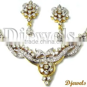 Diamond Necklace Sets, Gold Necklace Sets, Diamond Jewelry thumbnail-2