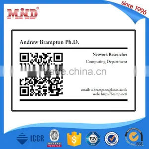MDP359 Laminated PVC Card With Card Number and Barcode QR Code thumbnail-4