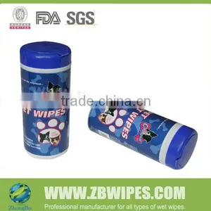 Canister Pack Pet Wet Wipes Cleaning Towelettes for Pets thumbnail-1