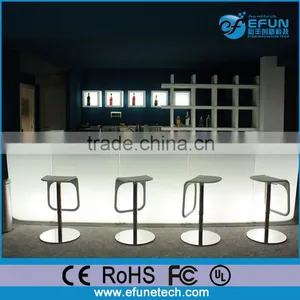 2016 Hot Sale Led Light up Glowing Counter Table,color Changing Illusion Lounge Bar thumbnail-1