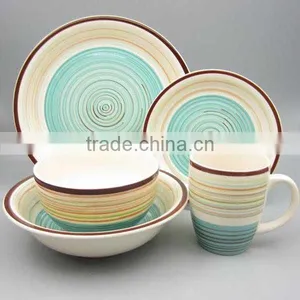 2017 Hand Painted Stoneware ,stoneware Dinnerware,stoneware Plate Dinner Set thumbnail-4