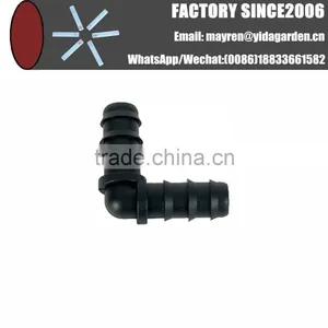 PE Pipe Plastic Dn12 Dn16 Dn20 Dn25 Elbow Connector thumbnail-1
