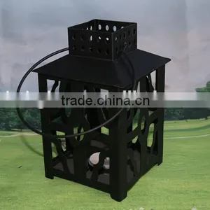 Black Mini Hanging Tealight Lantern thumbnail-1
