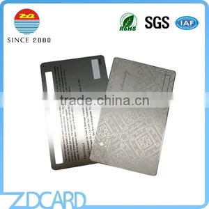 Factory Direct Hico/loco Metal Magnetic Stripe Business Card thumbnail-3