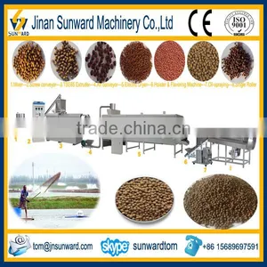 Dry Type Twin Screws Fish Feed Extruder Machine thumbnail-1
