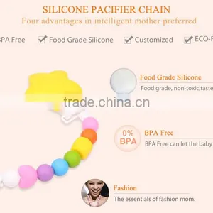 Kean Soft Silicone Pacifier Chain for Baby Teething thumbnail-4