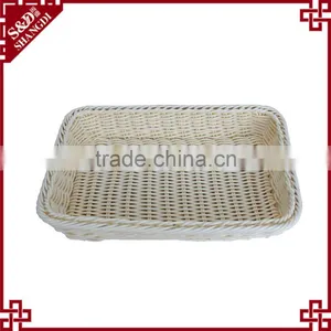 Cheap Wholesales Plastic Rattan Weaving Basket for Hotel Toiletry Storage thumbnail-4