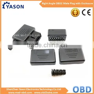 OBD2 Male Connector 16pin 90 Degree Right Angle J1962m Plug With Enclosure Without Screw thumbnail-1