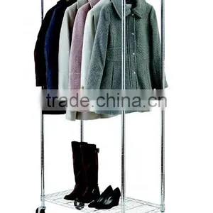 Vivinature Metal Wire Clothes Hanger With Storage Rack thumbnail-2