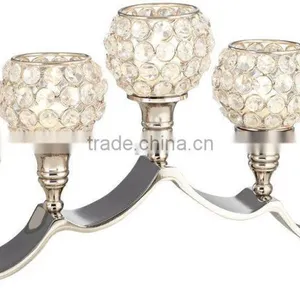Crystal Ball Tea Light Holder Wedding Centerpiece thumbnail-1