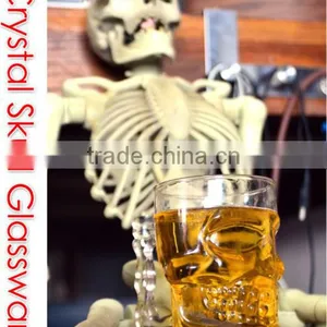 High Clear Skull Glass Mug Skull Beer Stein thumbnail-4