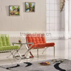 Fabric Barcelona Chair Home Furniture BY0402 thumbnail-1