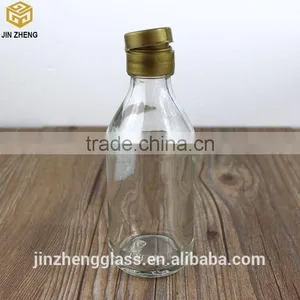 200ml Eco-friendly Feature and Clear Healthy Apple Vinegar Glass Bottle With Cap thumbnail-1