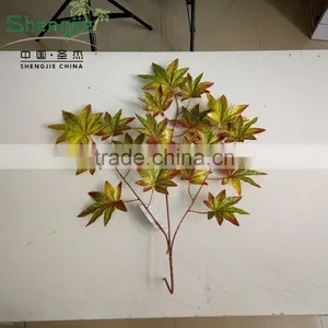 CHY070920 Simulate Green Tree Leaves Maple Artificial Leaf Craft for Sale thumbnail-4
