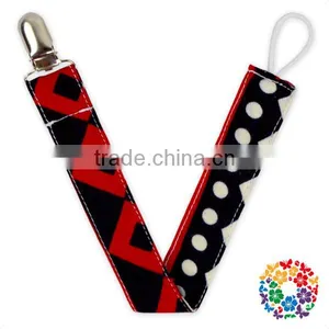 New Arrival Baby Boys Cheap Pacifier Clips Teething Sooner Holder Cotton Pacifier Holder Clip thumbnail-5