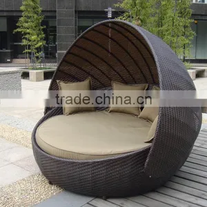 2016 Hot Sale Round Rattan Lounger for Beach thumbnail-3