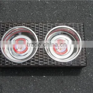 Nice Rattan Pet Bowl Feeders thumbnail-3