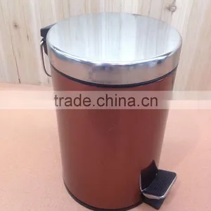 2016 Houseware Large Metal Garbage Bin Trash Can Dust Bin thumbnail-1