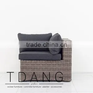Helena Outdoor Corner Bench - Vietnam Wicker Furniture - Poly Resin Furniture thumbnail-3