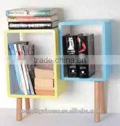 MULTI/NATURAL S/2 MDF/WOODEN CUBE TABLE thumbnail-1