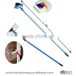 BSCI 3 in 1window Squeegee With Corner Broom, Chinese Manufactuer3.5m Window Cleaner Kit, Rotational Connector Window Wiper thumbnail-1