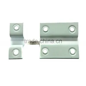 Good Quality Iron White Barrel Bolt, 2" White And Brass Finish Door Bolt, Window Barrel Bolt Lock thumbnail-5