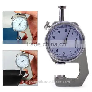 2017 Thickness 0-10 mm Round Dial Gauge Tester Measure Tool Craft Pocket For Jewelry Leather Metal Sheets Paper Thin Film Wire thumbnail-1