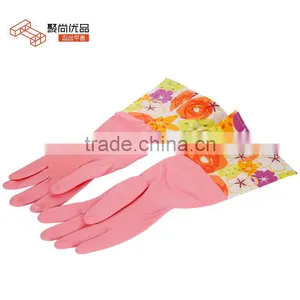 L00033 Rubber Gloves Scrubber/ House/kitchen /cleaning Room With Velvet thumbnail-5