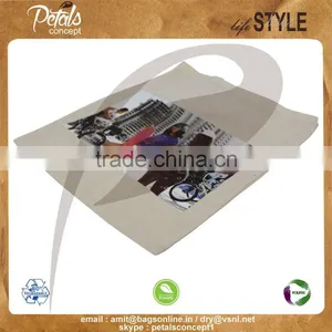 150 GSM Natural Cotton Bag With Cotton Handle thumbnail-6