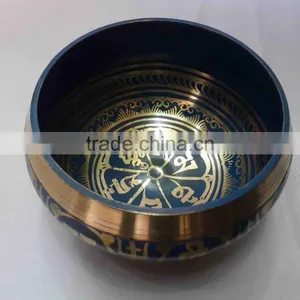 Best Selling Om Mani Padme Hum Colored Meditation Singing Bowl thumbnail-1